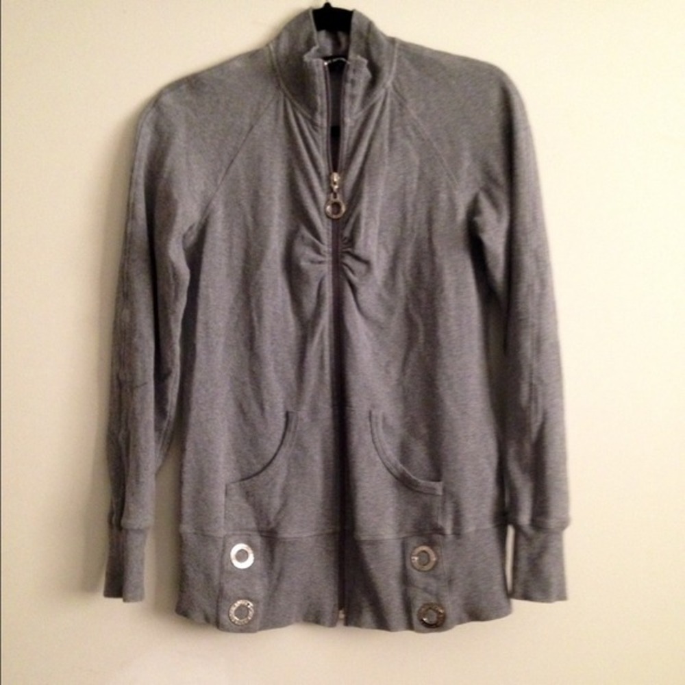 Final💥 Bebe sport gray cotton sweater size L